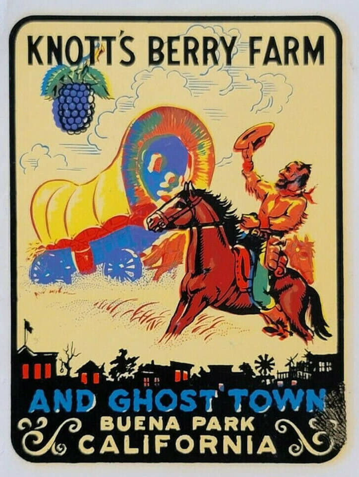 (image for) Knotts Berry Farm Vintage Vacation Stickers